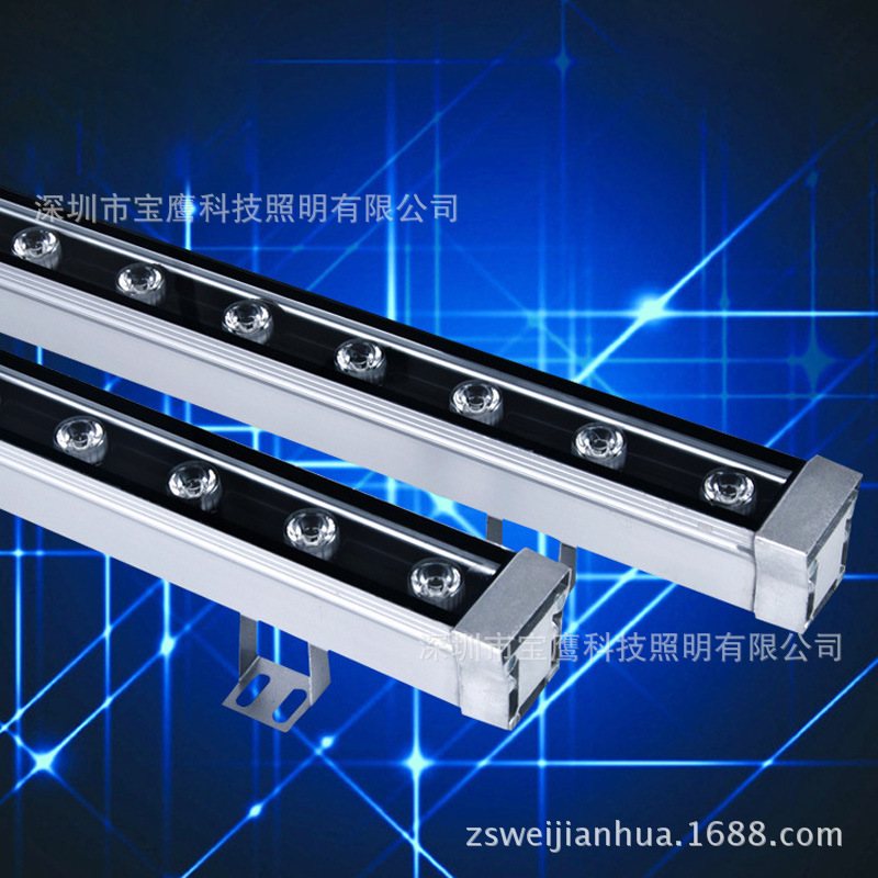 led线条灯3030贴片高低压220V户外亮化灯具桥梁灯防水灯18W洗墙灯|ru