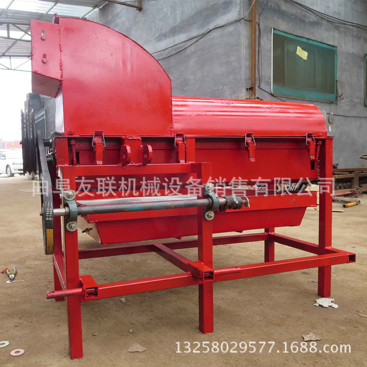 油葵脱粒机四轮带动油葵脱粒机批发价格 油葵自动脱籽分离机