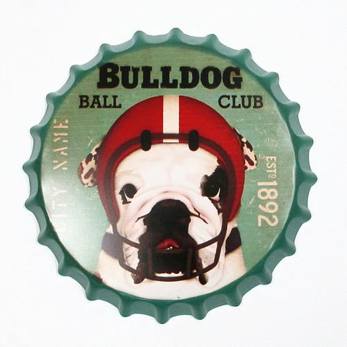American retro creative beer bottle cap wrought iron wall hanging home bar shop wall soft decoration pendant