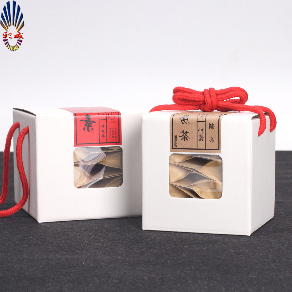 茶叶包装盒 茶叶纸盒礼盒 开窗茶叶随手礼盒手提茶叶盒礼品盒