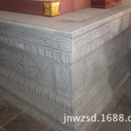 寺院仿古石座子价格 青石莲花座图片 石刻莲花台生产厂家