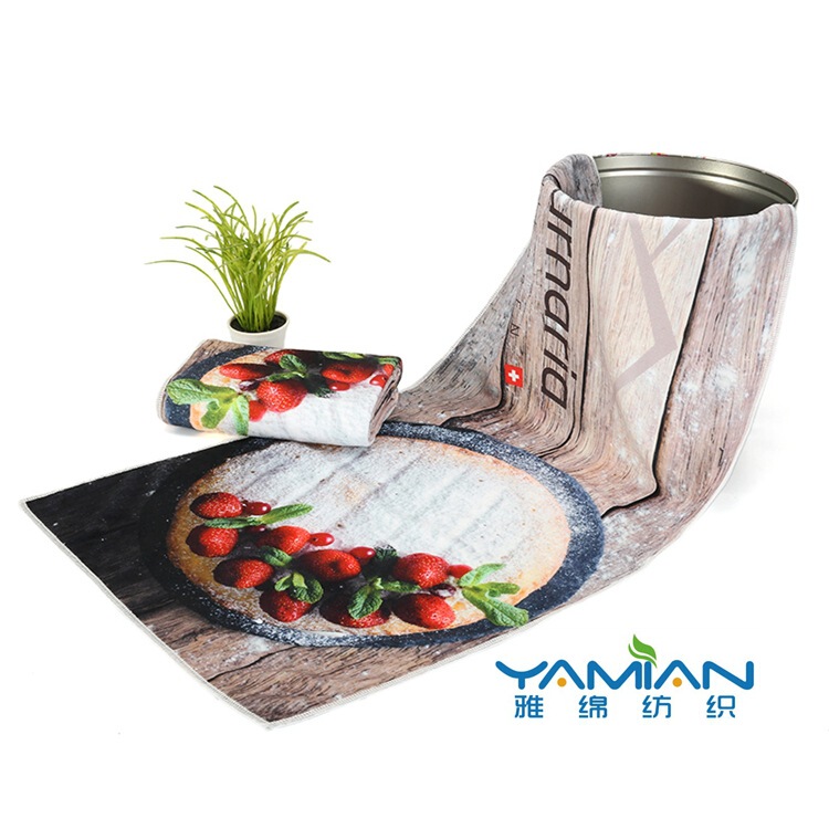 Microfiber towel printing colorful vivid three-dimensional sense of strong welcome all kinds of patterns