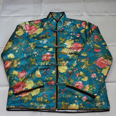 包邮长彪纸花殡葬用品高档绣花棉三件套 寿衣全套批发可定制|ms