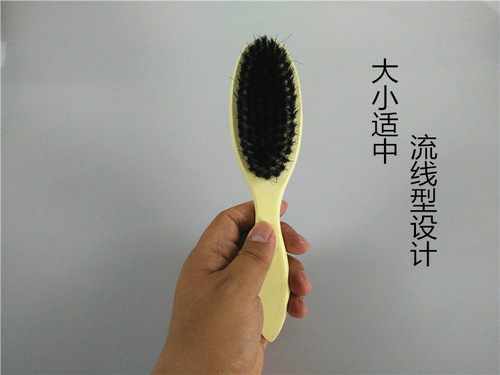 Wholesale wooden 280 Yunsong coat brush leather shoe brush round head handle leather shoe brush leather supply shoe store supermarket