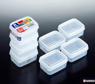 Japan NAKAYA food Square fresh-keeping Box 4 Pack * 100ml storage box kk-202