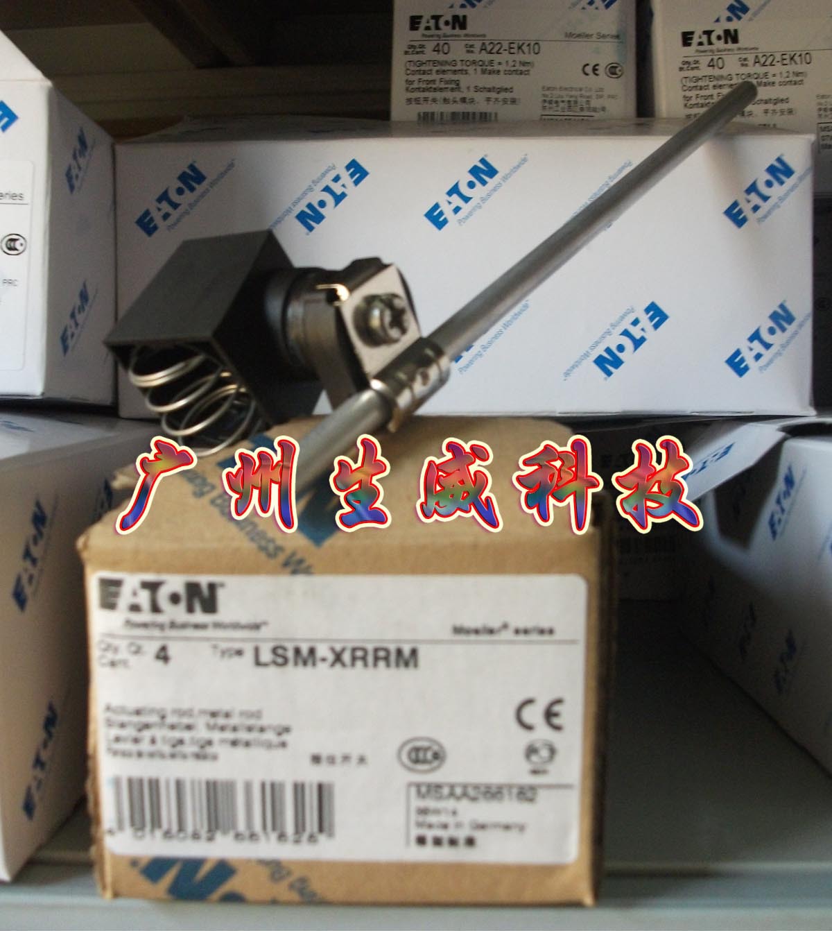 EATON限位开关金属封装操动头LSM-XRRM正品现货