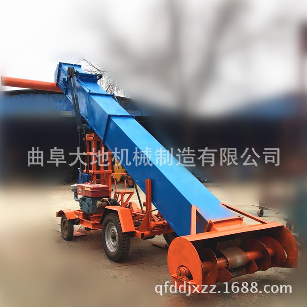 可以自动扒粮食上料的机器 移动式小麦水稻自动上料扒谷机