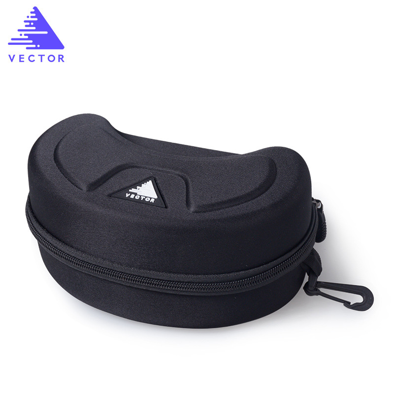 vector廠家直銷滑雪眼鏡盒抗壓滑雪鏡EVA拉鏈包便捷式雪鏡盒