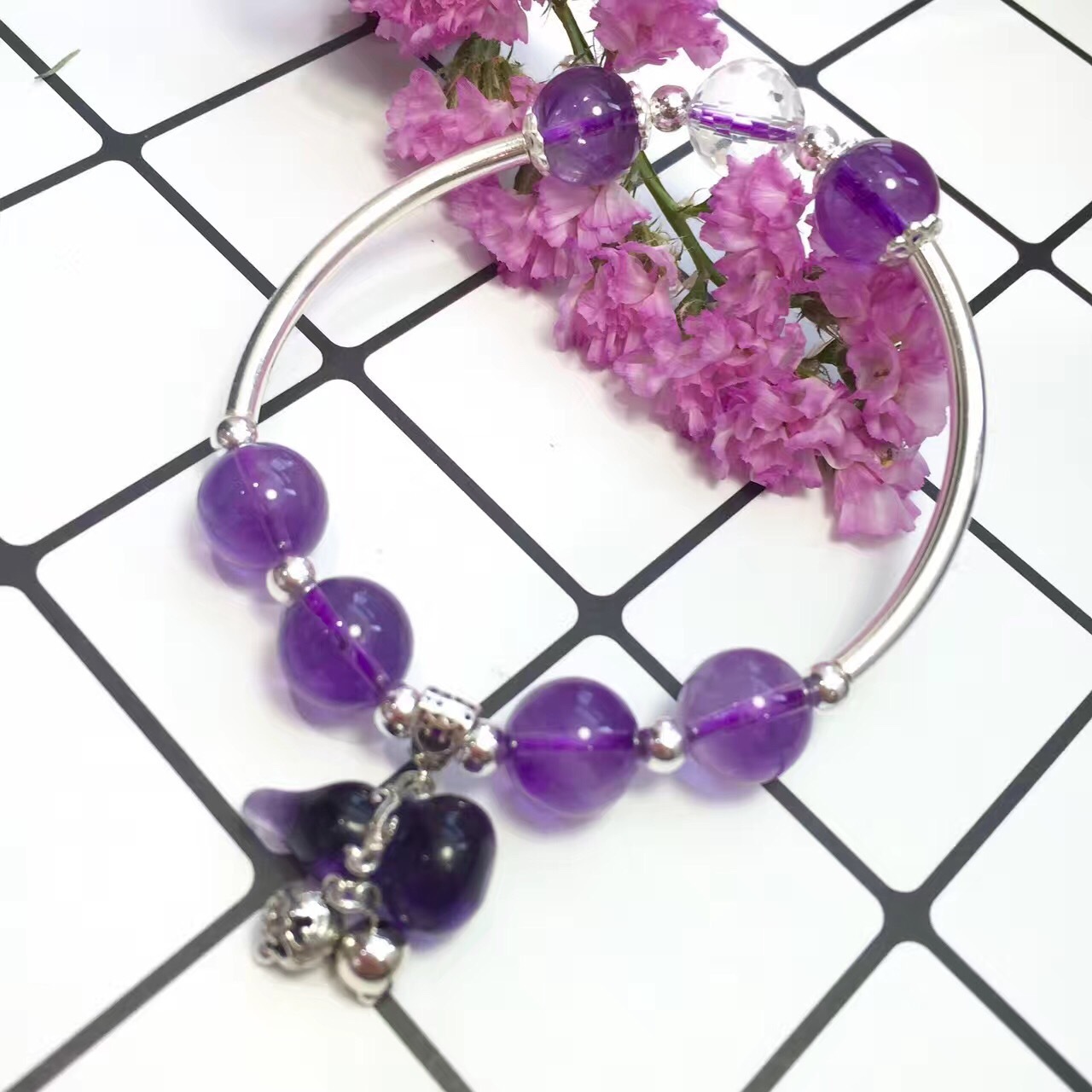 Studio Designed shot link Single-shot invalid Austrian crystal amethyst Tourmaline, etc.