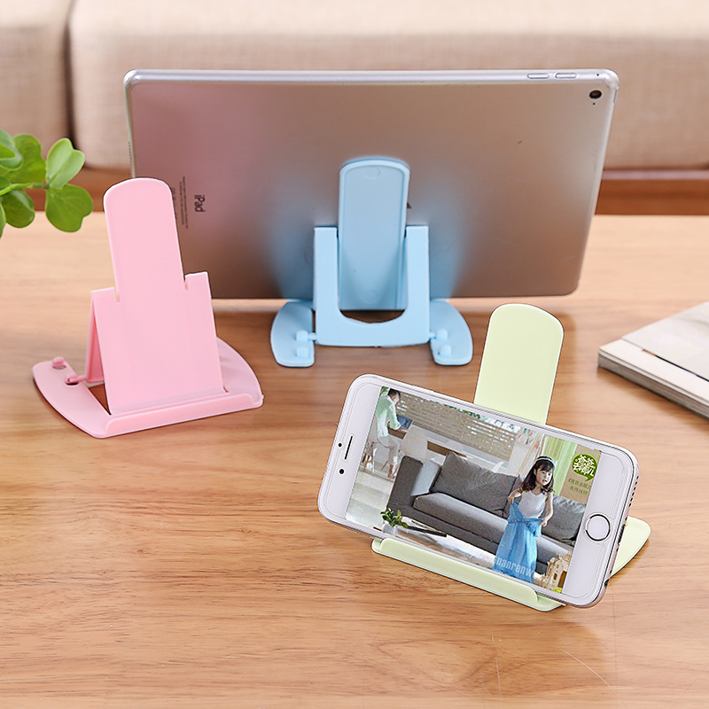 卡片式手机支架可调节便便携懒人手机座创意可折叠床头桌面手机架