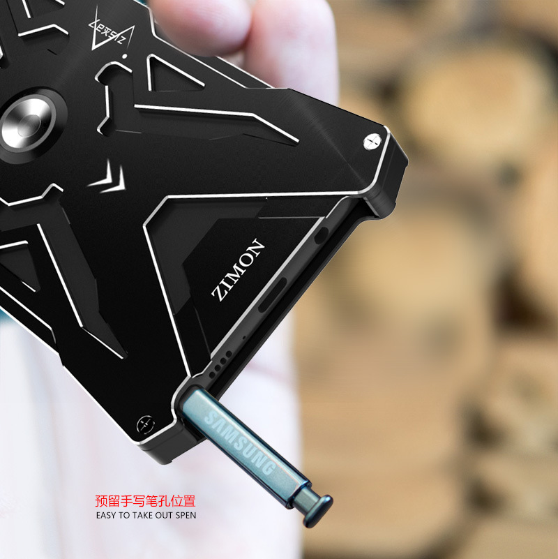 SIMON THOR Magnetic Bracket Aviation Aluminum Alloy Shockproof Armor Metal Case Cover for Samsung Galaxy Note 8