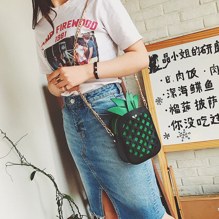 女生时尚包包女2017新款潮斜挎包韩版咖啡杯链条女包个性创意