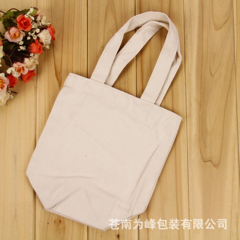16安全棉棉布手提袋广告购物袋可印刷LOGO加厚款帆布袋定制