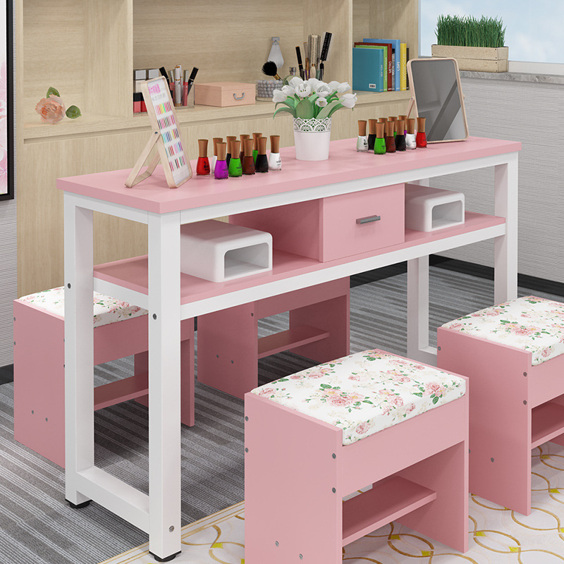 Manicure Tables Double Single Double deck Tables and chairs suit Manicure shop workbench Simplicity new pattern