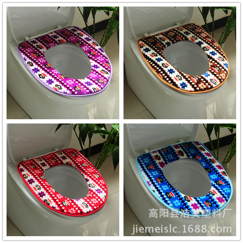 Gluing thickening closestool cushion Flannel Toilet mat Super soft Toilet sets Manufactor Homegrown
