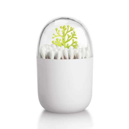 Four seasons plant toothpick box, animal paradise cotton swab box, dust-proof toothpick tube storage box, plant cotton swab box