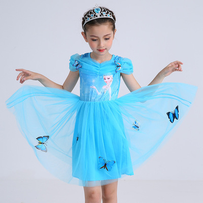 Mùa hè mới Hàn Quốc công chúa đông lạnh công chúa váy Aisha ăn mặc Một thế hệ các cửa hàng nhà máy