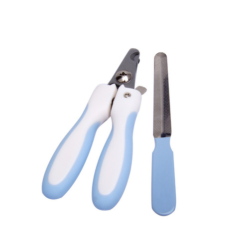 Pet nail scissors with file, dog and cat nail clippers, stainless steel nail clippers, pet scissors manicure set