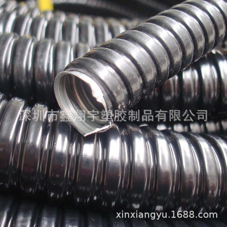 无卤阻燃防冻包塑金属软管/防水防油电线保护软管/蛇皮管8mm|ru