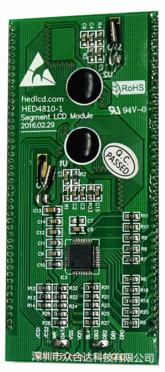 LCD-сегментное кодовое сенсорное LCD-дисплейное панно для контроля температуры воздуха, модуль дисплея LCM LCD