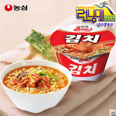 Korean imported instant noodles, Nongshim spicy beef, kimchi noodles 110g, large bucket bowl of instant noodles Korean style