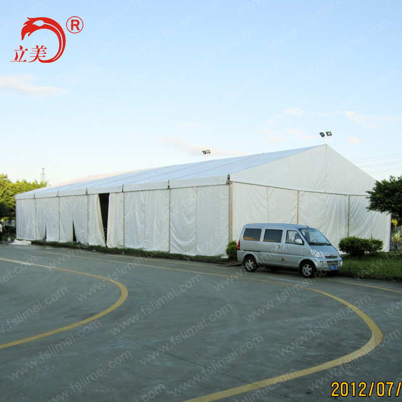 户外大型铝合金工业仓储篷房安装抗风挡雨临时仓库帐篷出售