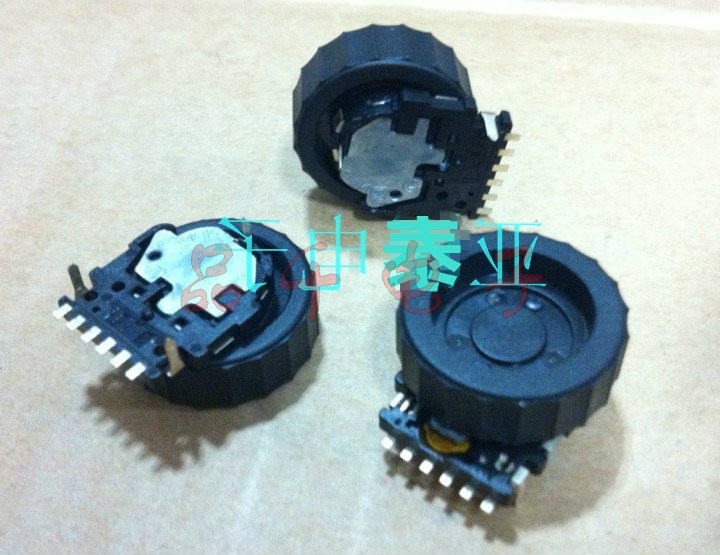 松下EVQWKL001带轮编码器拨轮滚轮编码开关12定位数 带按动开关