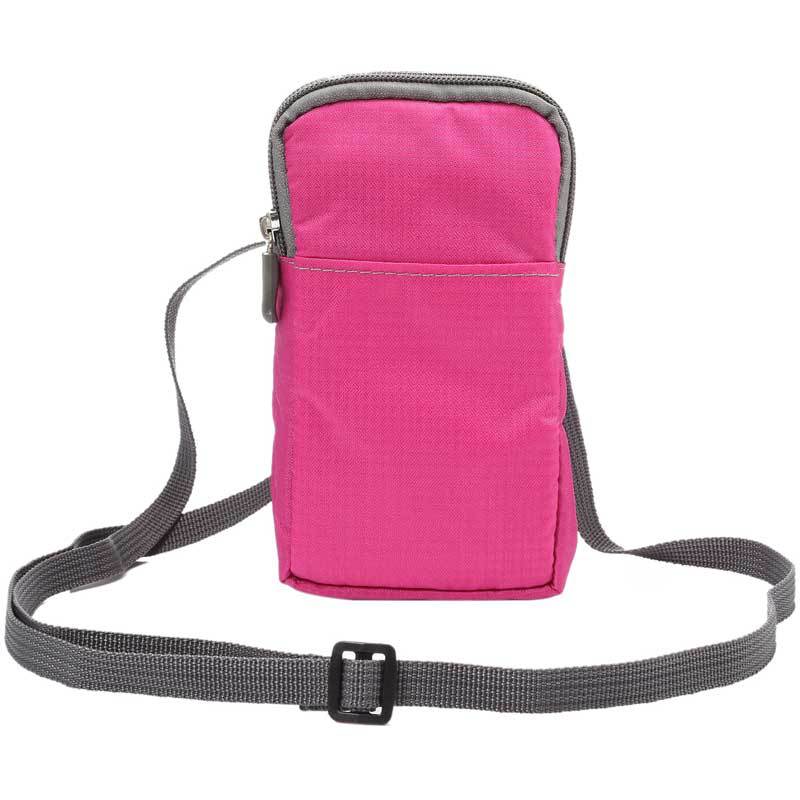 Universal de la lona del teléfono móvil de la cintura bolsa de cuero caso 6,9 pulgadas cremallera bolsa de la cintura colgante crossbody bolsa adecuada para apple samsung bolsa de hombro