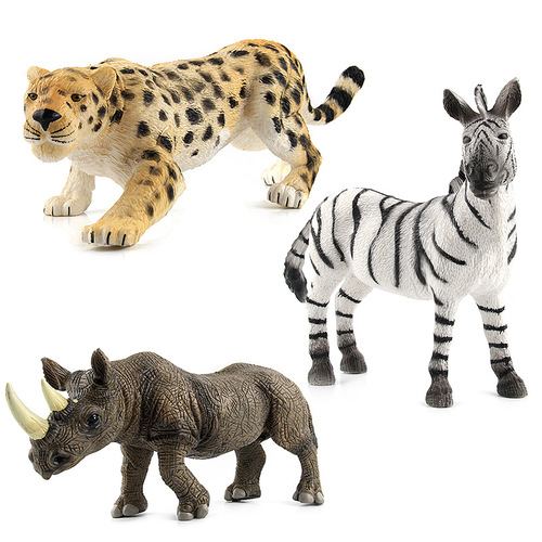 Wild simulated animal paradise, animal models, children's toys, various simulated animal worlds