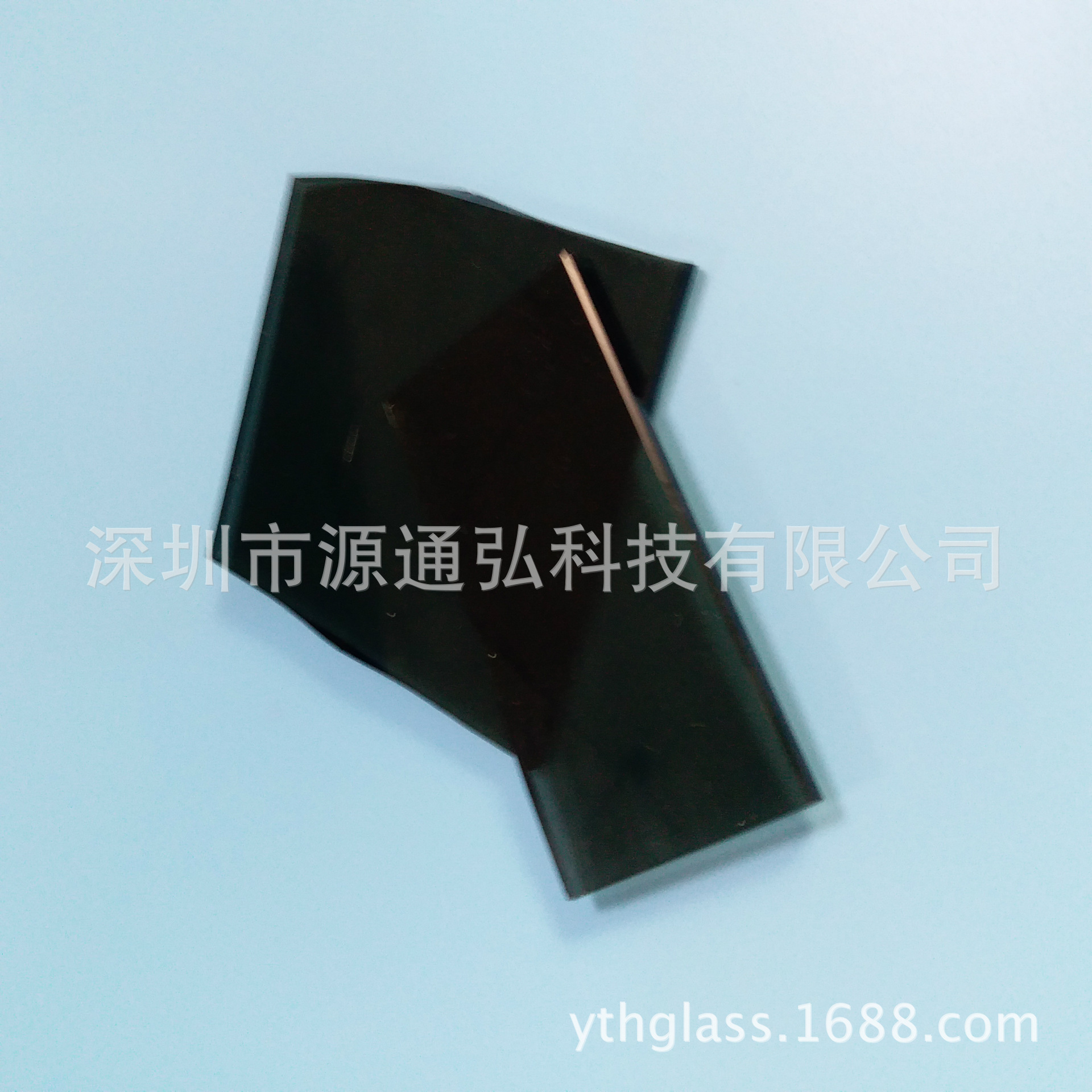 厂家加工黑色钢化玻璃 黑色透明钢化玻璃黑玻璃黑色盖板显示玻璃