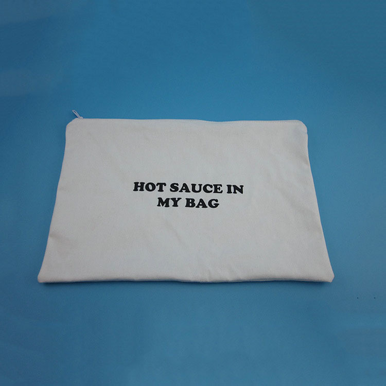 厂家供应帆布化妆品包装袋  35*23cm涤棉拉链帆布袋