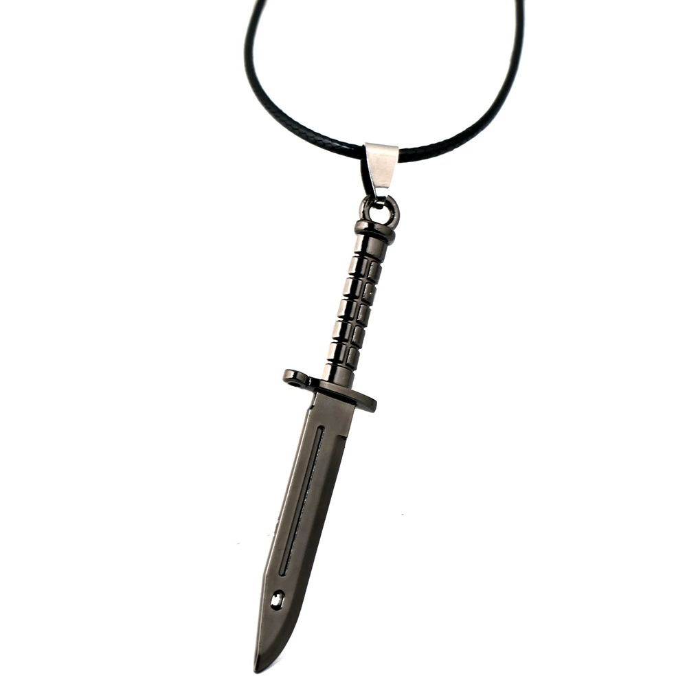 CS Counter Strike Карамбит игра M9 нож cs Claw Knife сплав Модель брелок-ожерелье оптом