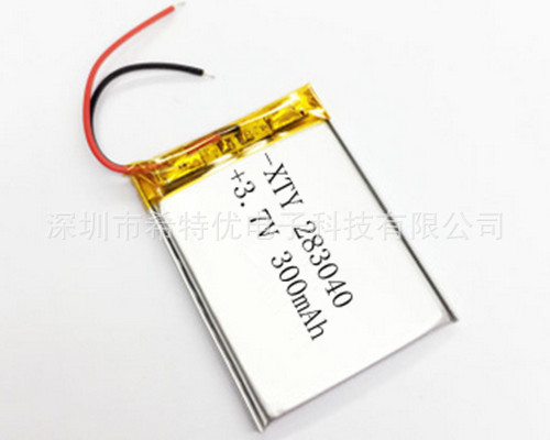 厂家现货供应283040聚合物锂电池300mah 3.7V 儿童定位智能手表