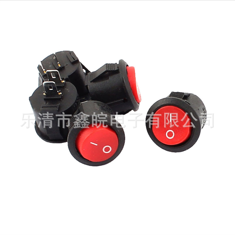 供应KCD1-105N 船型开关 圆形不带灯安装孔20MM 红