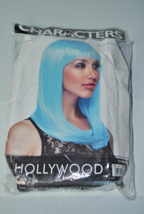 Estilo europeo y americano cos / party peluca popular fiesta cubierta de cabeza de fábrica cabello liso