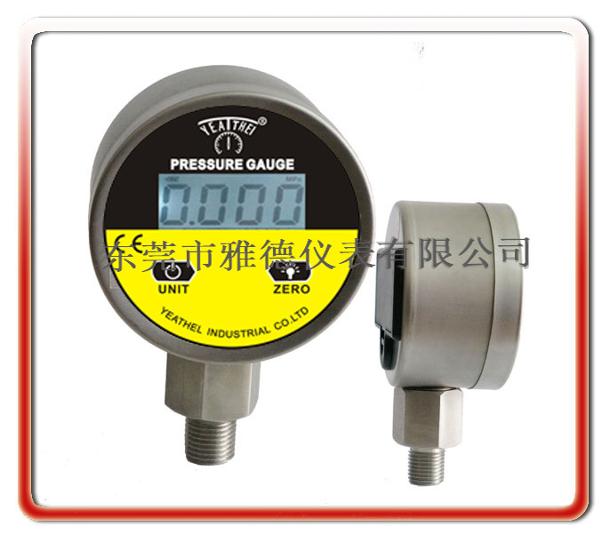 优质供应60MM全钢数显压力表粉末药片压片机专用精密数显压力表