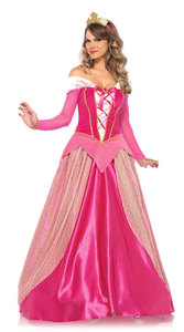 Halloween pink blue paint princess dress sleeping beauty