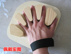 Bangmengda finger splitter universal wheel wooden finger splitter stroke hemiplegia rehabilitation training equipment to correct finger spasm