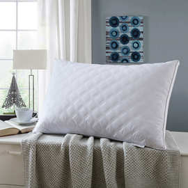 五星级枕心纯棉绗缝立体双边枕芯高弹中高枕单只装枕头