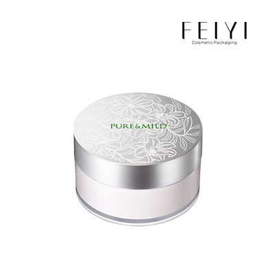 大容量喷镀亮色散粉盒 开关筛网 30g散粉瓶 散粉包装壳子 M1339