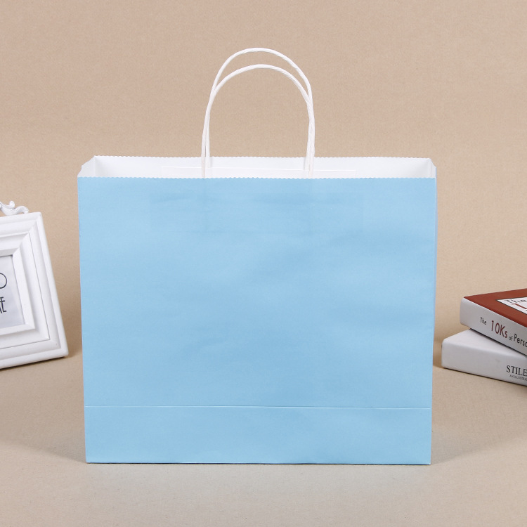 手提牛皮纸袋 创意彩色礼品包装纸袋 环保食品纸袋 定制