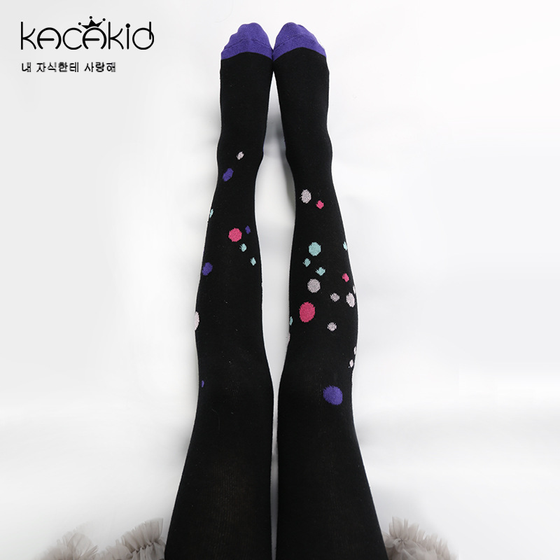 Venta al por mayor kacakid primavera y otoño calcetines para niños dulces niñas amor ojos grandes pantimedias calcetines de princesa coreana calcetines de baile