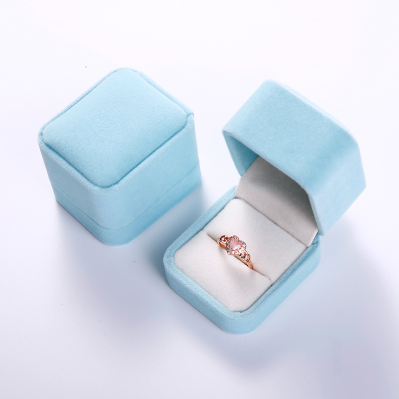 Solid Color Pattern Simple Style Commute Solid Color Plastic Cloth Jewelry Boxes