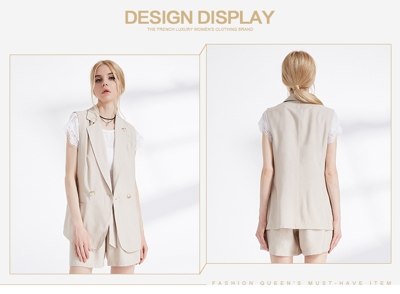 Gilet femme SASAEC en Mélange de coton - Ref 3318018 Image 8