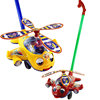 Helicopter, airplane, tongue piercing, walker for early age, toy, teaches to walk