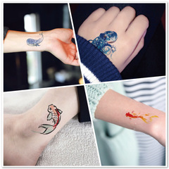 跨境防水個性小清新紋身貼 彼岸花diy素材料紋身圖案廠家直銷批發