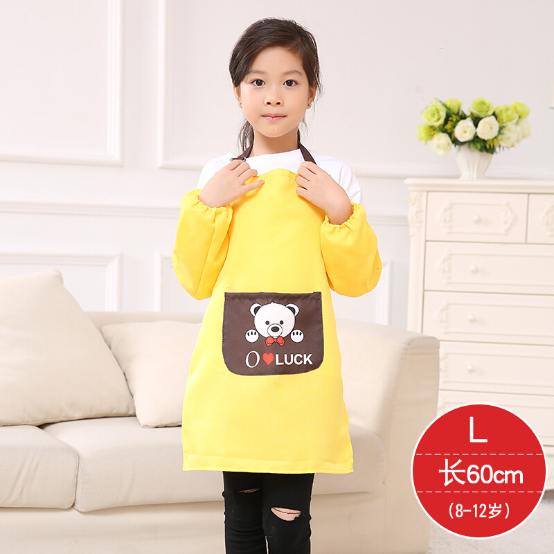 Delantal DE LOS NIÑOS Geliao logotipo personalizado arte pintura hornear micro impermeable delantal infantil Impresión de jardín de infantes