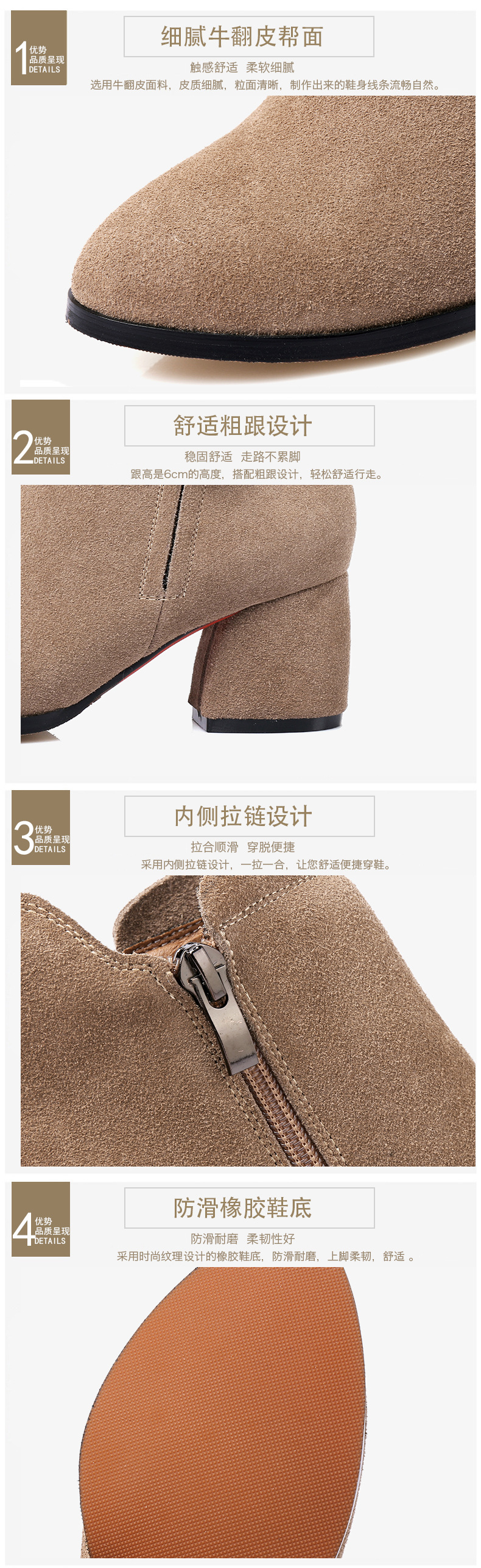 Bottes femme MINGFANG en En cuir - Ref 3355118 Image 15