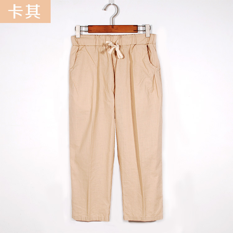 Pentalon été en Coton et lin - Ref 3434433 Image 9