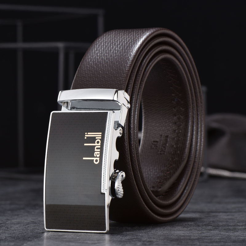 New Hot Selling Belt: Men's Automatic Buckle Belt, Men's Belt, Leather Goods, Business Gift Belt, Student Belt_voghion.com